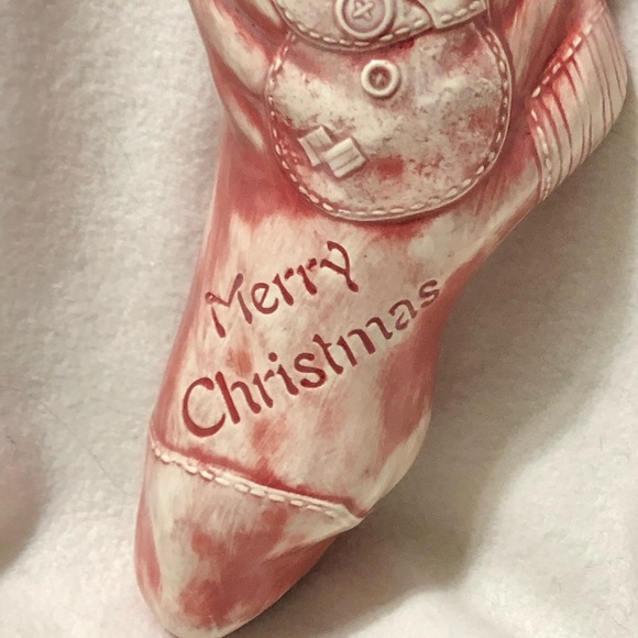 Ceramic Snowman Stocking - Picture 3 of 5